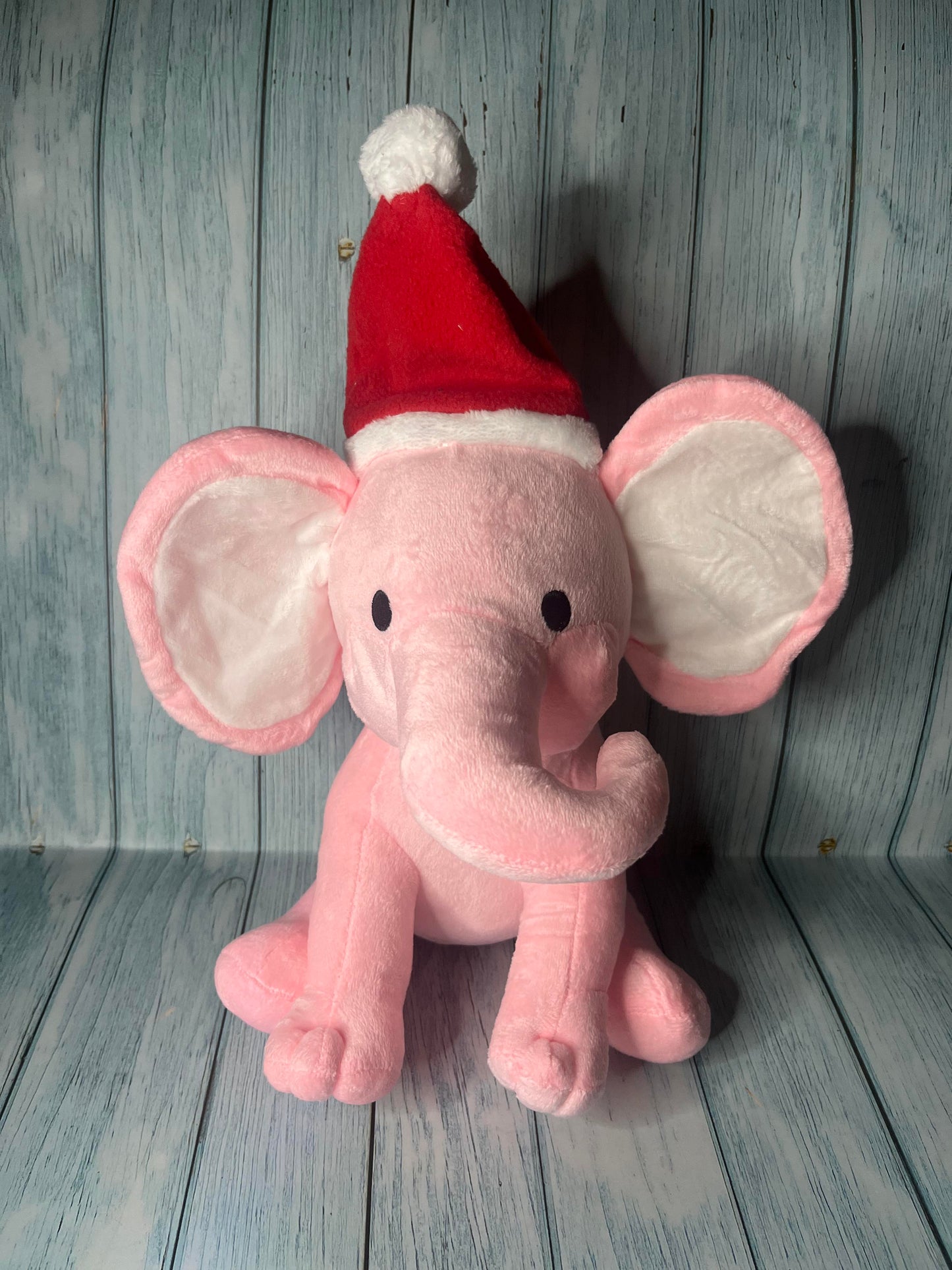 Plush Elephant Christmas Hat