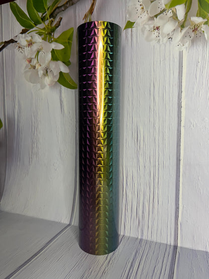 3D Puff Black Rainbow • Heat Transfer • Vinyl