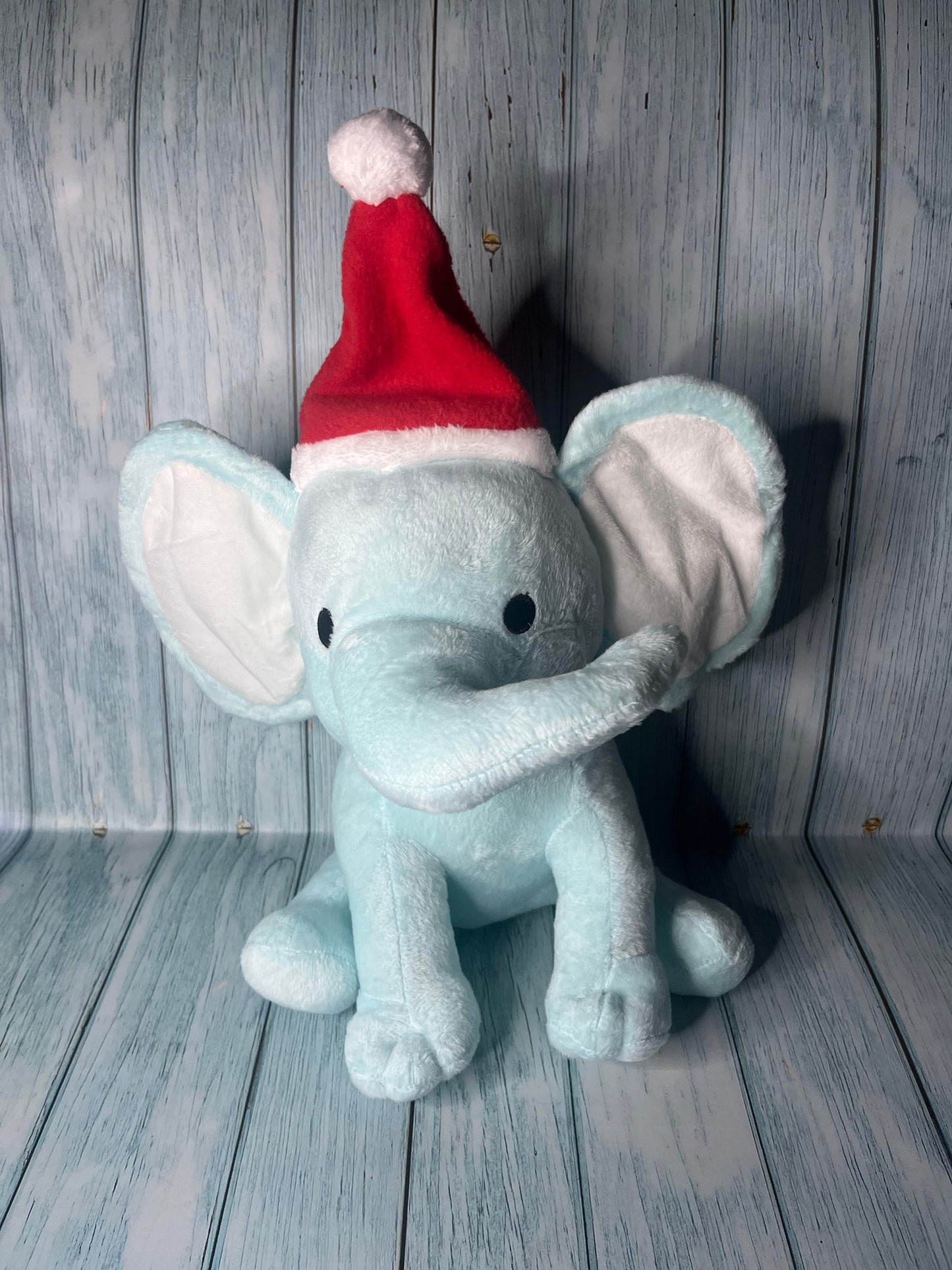 Plush Elephant Christmas Hat