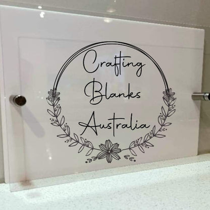 Large acrylic house number