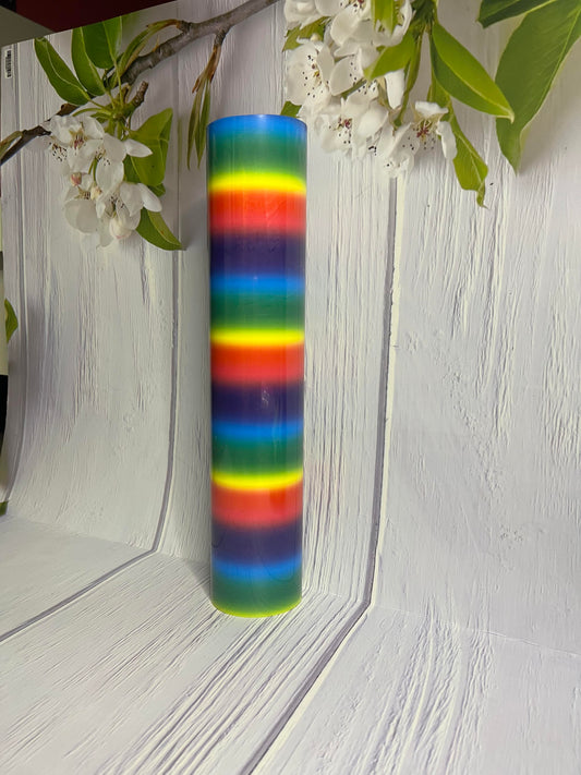 3D Puff Heat Transfer Vinyl Rainbow