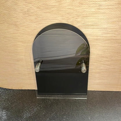 Small Acrylic Arch shape house number set