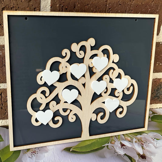 Family Tree • Tree/Hearts • Frame