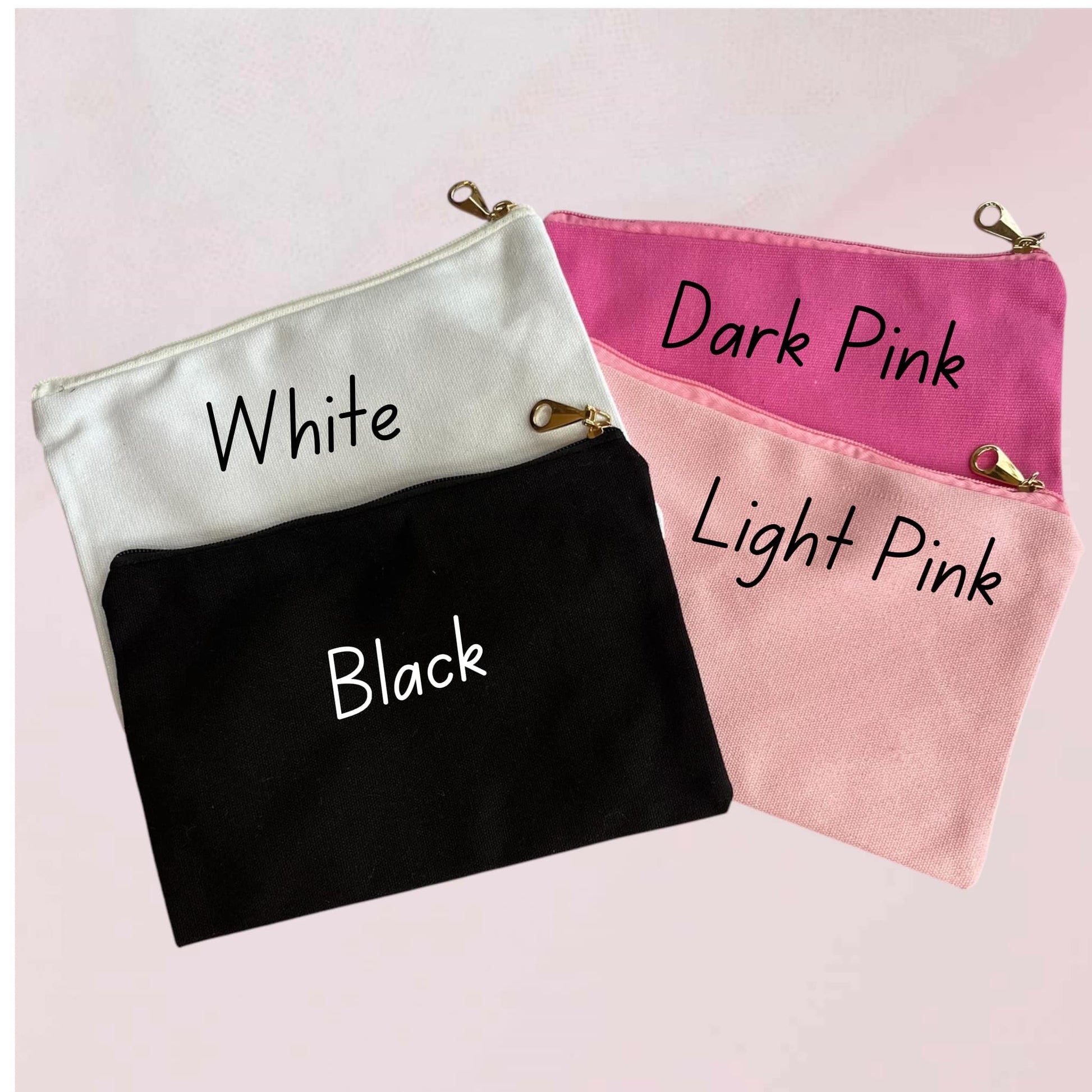 Canvas cosmetic bags – Crafting Blanks Australia