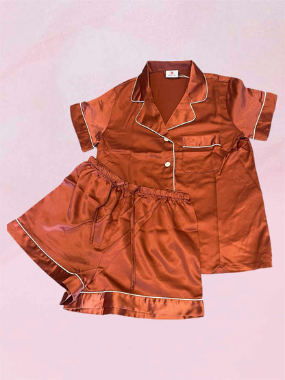 Short Satin Pjs
