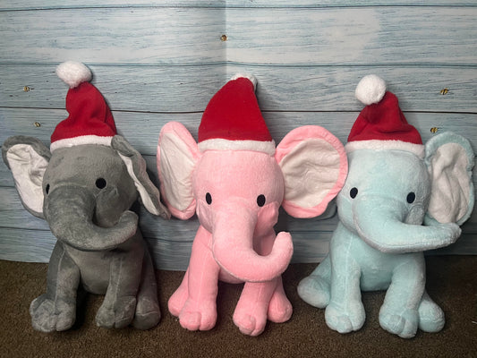 Plush Elephant Christmas Hat