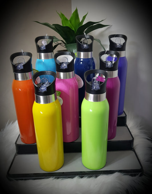Insulated straw drink bottles