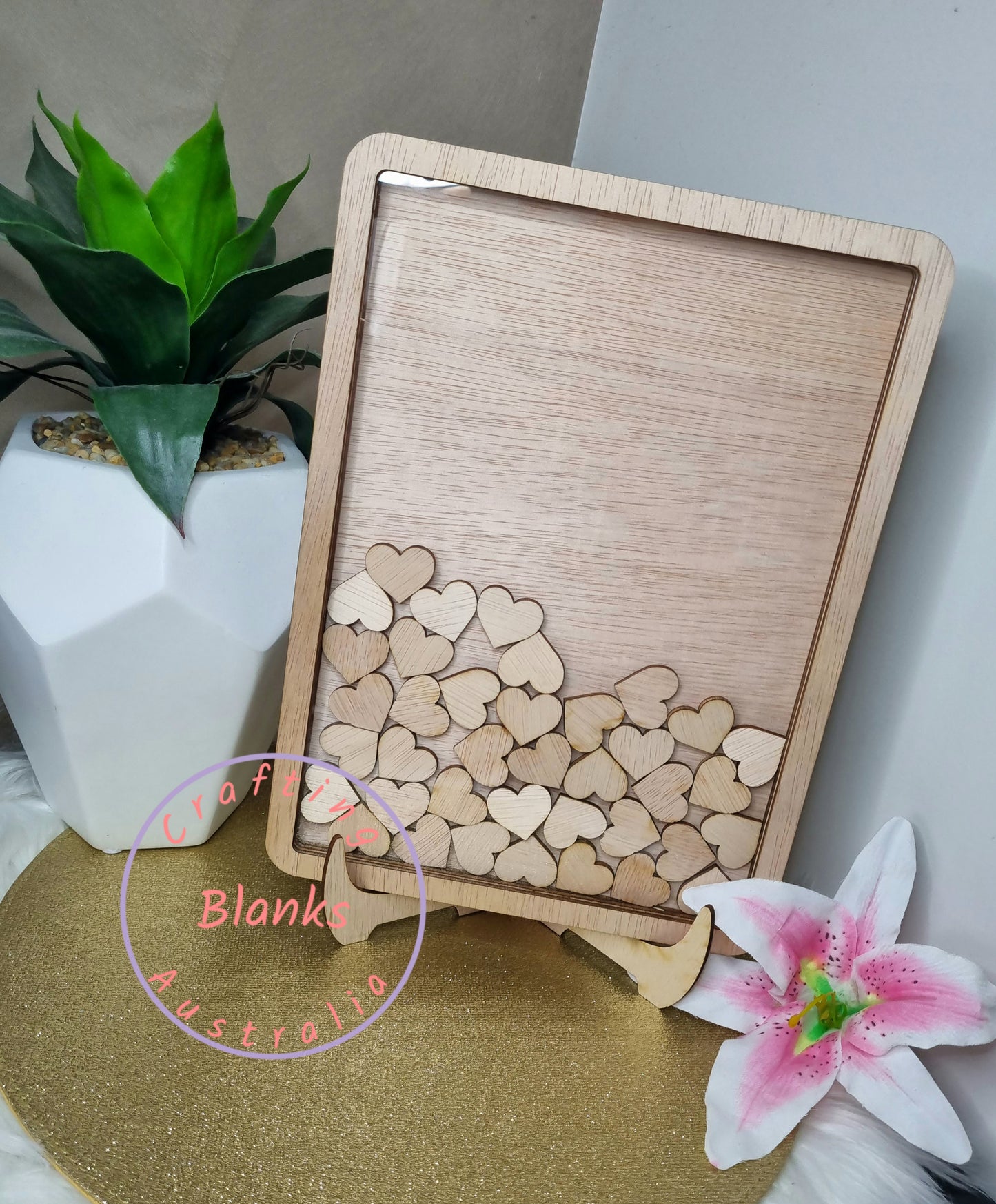 Guest Book Frame with stand