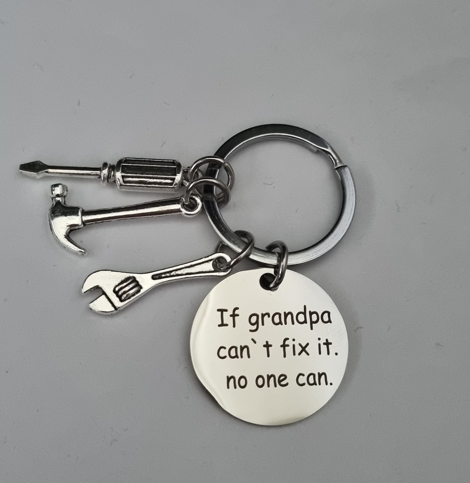 Grandad and sale me coin keyring