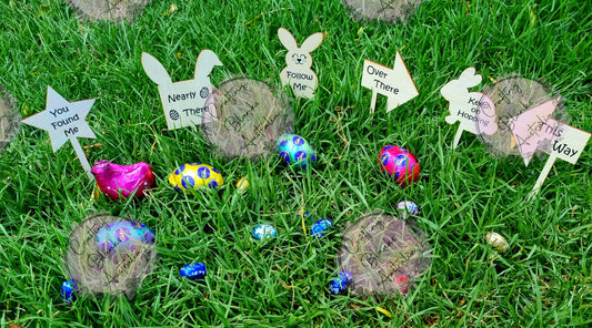 Easter egg hunt signs